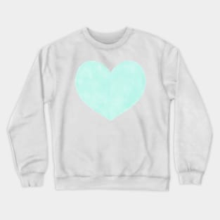 Watercolor Hearts - Mint Green Palette Crewneck Sweatshirt